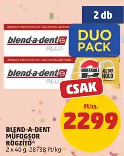 PENNY Blend-a-dent műfogsor rögzítő ajánlat