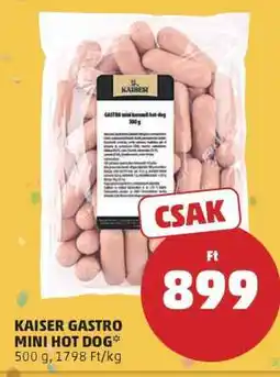 PENNY Kaiser Gastro Mini Hot Dog ajánlat