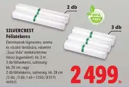 Lidl Silvercrest Fóliatekercs ajánlat