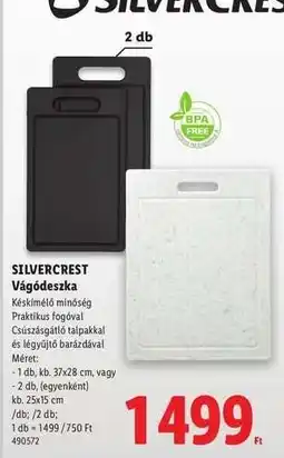 Lidl SILVERCREST Vágódeszka ajánlat