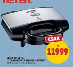 PENNY TEFAL SM1572 ULTRACOMPACT SZENDVICSSÜTŐ ajánlat