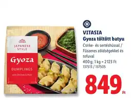 Lidl Vitasia gyoza töltött batyu ajánlat