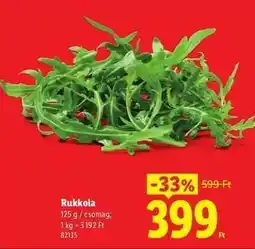Lidl Rukkola ajánlat