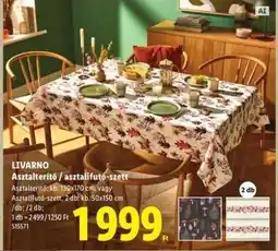 Lidl LIVARNO Asztalterítő / asztalifutó-szett ajánlat