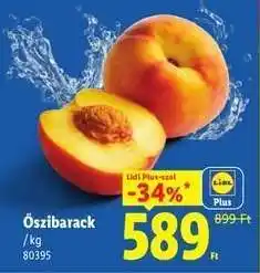 Lidl Őszibarack ajánlat