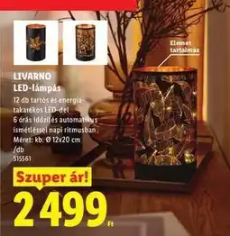 Lidl Livarno LED-lámpás ajánlat