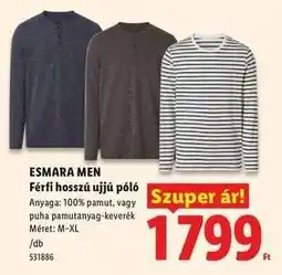 Lidl ESMARA MEN ajánlat