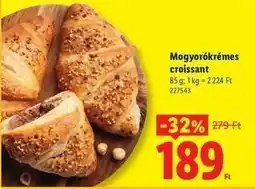 Lidl Mogyorókrémes croissant ajánlat