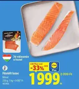 Lidl Füstölt lazac ajánlat