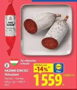 Lidl HAZÁNK KINCSEI Téliszalámi ajánlat