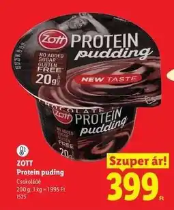 Lidl ZOTT Protein puding ajánlat