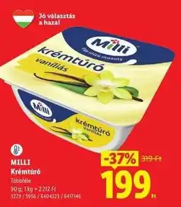 Lidl MILLI Krémtúró ajánlat