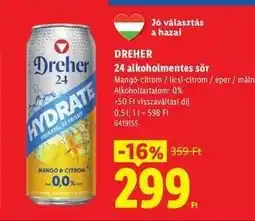 Lidl DREHER ajánlat