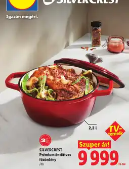 Lidl Silvercrest prémium öntöttvas főzőedény ajánlat