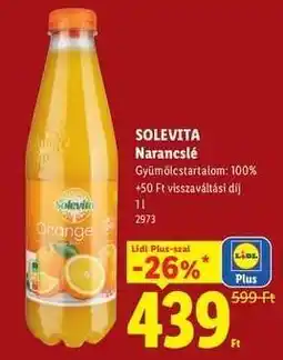 Lidl SOLEVITA Narancslé ajánlat