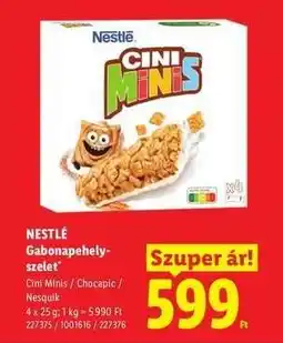 Lidl Nestlé gabonapehely-szelet ajánlat
