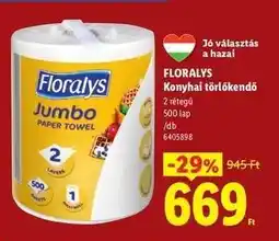 Lidl FLORALYS Konyhai törlőkendő ajánlat