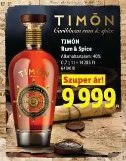 Lidl TIMON RUM&SPICE ajánlat