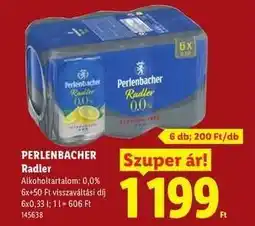 Lidl PERLENBACHER Radler ajánlat