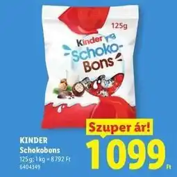 Lidl KINDER SCHOKOBONS ajánlat