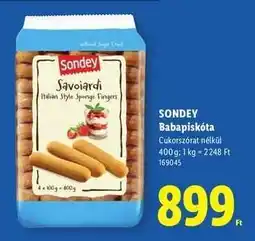 Lidl SONDEY Babapiskóta ajánlat