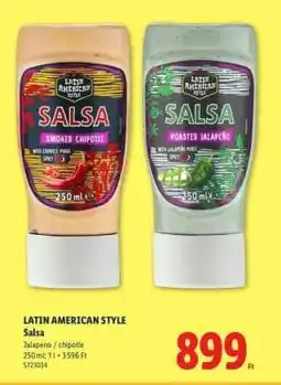 Lidl LATIN AMERICAN STYLE Salsa ajánlat