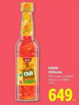 Lidl KANIA Chiliszósz ajánlat