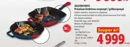 Lidl SILVERCREST Prémium öntöttvas serpenyő / grillsütő ajánlat