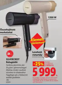 Lidl Silvercrest ruhagőzőlő ajánlat