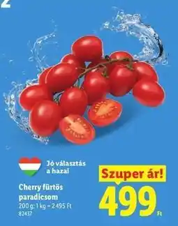 Lidl Cherry fürtös paradicsom ajánlat