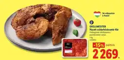 Lidl GRILLMEISTER Pácolt csirkefelsőcomb-filé ajánlat
