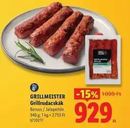 Lidl GRILLMEISTER Grillrudacskák ajánlat