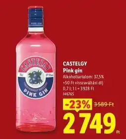 Lidl CASTELGY Pink gin ajánlat