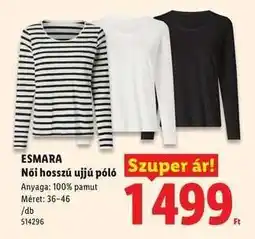 Lidl ESMARA ajánlat