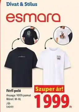 Lidl Férfi póló ajánlat