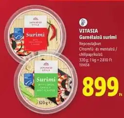 Lidl VITASIA Garnélaízű surimi ajánlat