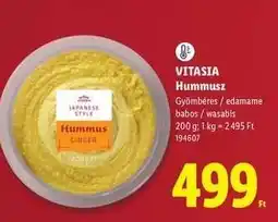 Lidl Vitasia Hummusz ajánlat