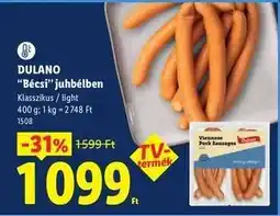 Lidl DULANO Bécsi juhbélben ajánlat