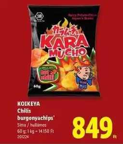 Lidl Koikeya Chilis burgonyachips ajánlat