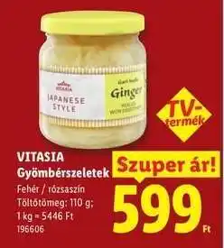 Lidl Vitasia Gyömbérszeletek ajánlat