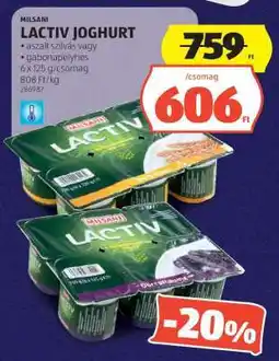 ALDI Milsani Lactiv Joghurt ajánlat
