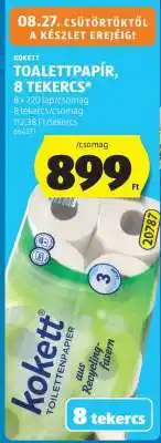 ALDI Kokett Toalettpapír, 8 tekercs ajánlat