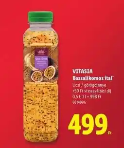 Lidl VITASIA Bazsalikomos ital ajánlat