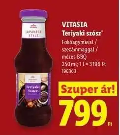 Lidl VITASIA Teriyaki szósz ajánlat