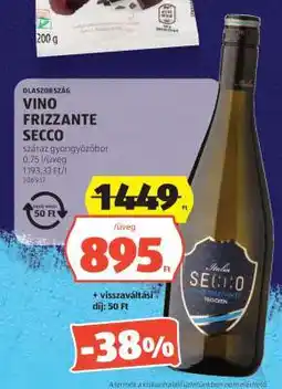 ALDI VINO FRIZZANTE SECCO ajánlat