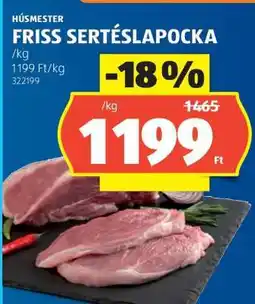 ALDI Friss sertéslapocka ajánlat