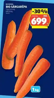 ALDI Bio sárgarépa ajánlat