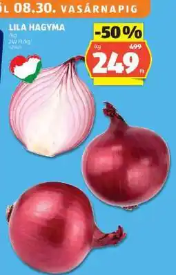 ALDI Lila hagyma ajánlat