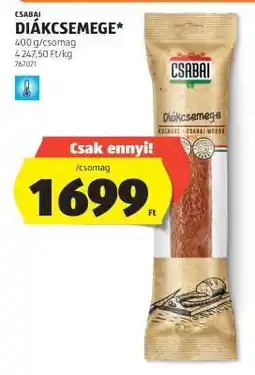 ALDI CSABAI DIÁKCSEMEGE ajánlat