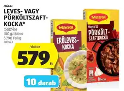 ALDI MAGGI LEVES- VAGY PÖRKÖLTSZAFT-KOCKA ajánlat